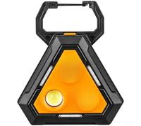 Lampe de travail triangulaire LED 1000 lm rechargeable par USB, IP65 | Convient pour réparation de voiture, camping, 1000 lm, 2500 mAh, mode écologique 30 h, charge rapide USB-C, solaire, IP65