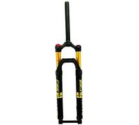 Lampe de vélo de montagne léger, fourche suspendue 26'', 27,5'', 29'', débattement de 120 mm, axe traversant, freins à disque de 15 mm, amortisseur pneumatique 1-1/8'', vélo ultra léger, avant 1870 g