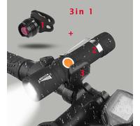 Lampe De Vélo Portable Xpe Led Étanche 300lm 800mah Usb Rechargeable Zoom Phare De Vélo Torche De Feu Arrière