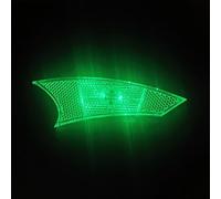 Lampe de vélo rechargeable, 31 g, lumière de roue à rayons, chargement USB, LED à détection automatique, vélo de montagne (vert)