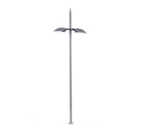 Lampe de ville Viessmann 6034 H0 moderne, double, 2 LED blanches