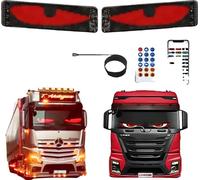 Lampe de voiture animée "œil du diable", écran LED programmable, installation flexible