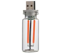 Lampe de voiture LED tactile réglable - Bouteille en verre rétro USB 5 V Power Light, Creative Compact Energy Saving Style | Parfait pour la décoration intérieure du véhicule, la lecture, la table de