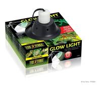 Lampe d'éclairage pour terrarium - EXO TERRA - Glow Light M - Pince avec douille porcelaine - Réflecteur lumineux - Jour/nuit - 21cm