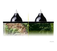 Lampe d'éclairage pour terrarium - EXO TERRA - Glow Light S - Pince avec douille porcelaine - Réflecteur lumineux - Jour/nuit - 14cm