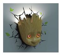 Lampe 3D LED - 3DLIGHTFX - Baby Groot - LED - Piles AA - Sous licence officielle