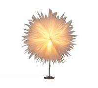 Lampe Décorative en Forme de Flocon de Neige en Papier et Fer Fait Main Décoration de Noël Blanche Satopanth