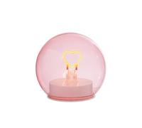 Lampe décorative en verre avec cœur et étoile Lumin 11 x 11 bonbonnière 2026 idée cadeau naissance baptême baby shower anniversaire élégant design moderne complément décoration maison (rose)