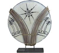 Lampe décorative Lampe d'ambiance Lampe asiatique Lampadaire Lampe de table Bali Asia PALME blanc grand 46 cm