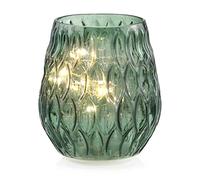 Lampe décorative LED AmeliaHome en Verre Madrid Vert Bouteille