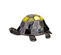 Lampe Décorative LED de Table Animale Tortue Verre Tiffany Vintage-Bronze