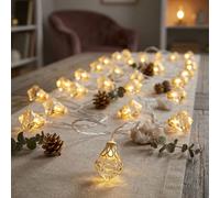 Lampe Décorative Leuchtkette Guirlande Cristaux Batterie 50x LED Décoration Noel