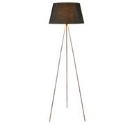 Lampe design debout éclairage textile lampe plafond projecteur lampe de lecture cuivre noir Globo 24684c