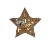 Atmosphera for Kids - Lampe Design Led Enfant "Étoile" 28cm Naturel Naturel G