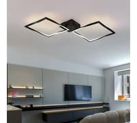 Lampe Design Plafonnier Deckenlampes Lampe de Salon Pivotant Noir LED