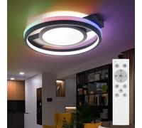 Lampe Design Plafonnier Luminaire de Salon Dimmable LED Télécommande Tdc RGB