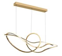 Lampe design suspension lampe suspension télécommande LED CCT dimmable or opale