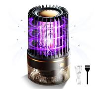 Lampe destructeur de moustiques 3 en 1 - Électrique - 4200 V - Rechargeable - Destructeur d'insectes portable avec veilleuse pour insectes volants - Camping - Intérieur