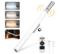 Lampe Detecteur De Mouvement Interieur, Lampe De Placard Rechargeable Everbrite, 3 Modes, 2600mah Batterie, Dimmable, Telecommande, Lumiere Reglable 3000k/4000k/6500k Pour Armoire, Cuisine, Escalier