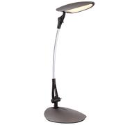 Lampe d'étude de bureau de table d'écriture à LED de 9 watts, lampe de lecture chromée, interrupteur flexo Globo 58129