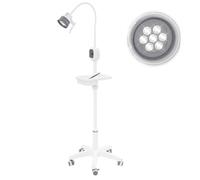 Lampe D'examen Chirurgical Dentaire, Lampe Led Mobile pour Examen Médical, Intensité Variable 0-12W, avec Boîtier de Commande, pour Gynécologie, Consultation Externe, Stomatologie, ORL
