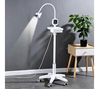 Lampe d'examen chirurgical LED à intensité variable avec tuyau et roues réglables, éclairage sans ombre pour examens de cavité buccale et départements ORL
