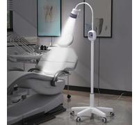 Lampe D'examen Chirurgicale LED 12 W, Lampe D'examen Médical Sur Pied Rotative à 360°, Mobile Sans Ombre avec Col de Cygne Flexible pour la Stomatologie