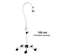 Lampe d'examen LED Carla Focus LID + pied roulant - LED 100 cm + interrupteur classique + pied