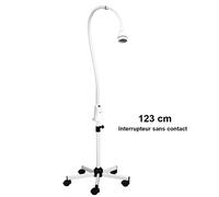 Lampe d'examen LED Carla Focus LID + pied roulant - LED 123 cm + Interrupteur sans contact + pied