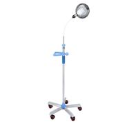 Lampe D'examen Médical Mobile à LED 40 W, Lampe D'examen Chirurgical Dentaire Rotative à 360°, Sans Ombre en Acier Inoxydable avec Poignée pour Gynécologie et Dentisterie