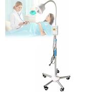 Lampe d'examen rotative à 360°, lampe d'examen LED mobile, éclairage réglable en hauteur, lampe d'examen, support au sol, éclairage clair sans ombres