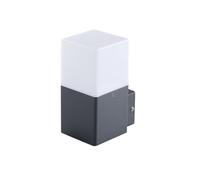 Lampe D'Extérieur Anthracite Blanc Carré IP44 E27 Moderne Porte D'Entrée Balcon