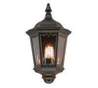 Lampe d'extérieur applique lanterne acier noir classique H 44,5 cm lampe de jardin