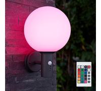 Lampe D'Extérieur Applique Murale de Jardin Détecteur Dimmable LED Anthracite