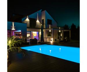 Lampe D'Extérieur Applique Murale Hauswandlampe LED Up&down Spot Réglable Blanc