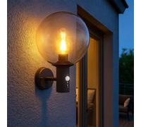 Lampe D'Extérieur Applique Murale LED Porte Détecteur de Mouvement Jardin