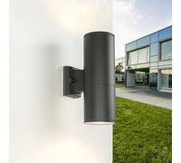 Lampe D'Extérieur Applique Projecteur Anthracite Up Down E27 IP44 Maison Façade