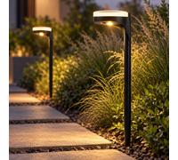 Lampe D'Extérieur Applique Solaire LED Lampe De Jardin Noire Up Down Terrasse 2x