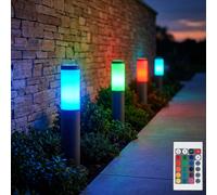 Lampe D'Extérieur Borne Lumineuse Lampadaire Dimmable Télécommande RGB LED