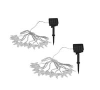 Lampe d'extérieur Chaîne lumineuse solaire Décoration de jardin Lampe d'extérieur, RGB LED changement de couleur, 20x papillon LED, L 470 cm