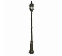 Lampe D'Extérieur Classique Noire Lantern E27 60W H 220Cm Lumière De Jardin