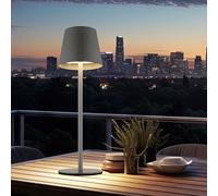 Couvre-Bouteille Extérieur Lampe de Table Gris Opale USB Batterie Tdc LED