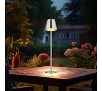 Lampe d'extérieur lampe de table lampe de table variateur tactile lampe de jardin LED argent H 47 cm