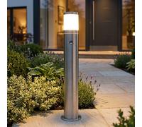 Lampe D'Extérieur Éclairage Allée Chemin Lampadaire Jardin Inox Opale Détecteur