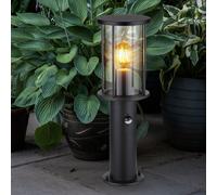 Lampe D'Extérieur Éclairage Allée Chemin Lampadaire Mouvement Jardin Inox Verre