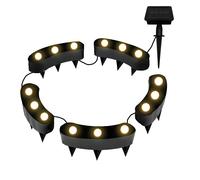 Lampe d'extérieur en pot de fleur Jardin Terrasse 8 modes d'éclairage Noir