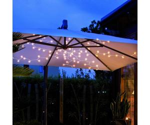 Lampe D'Extérieur Guirlande Lumineuse de Jardin LED 120x Leuchtkette Parasol L