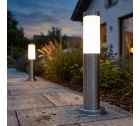 Lampe D'Extérieur Lampadaire à Pied Luminaires de Jardin Intempéries Inox 2er