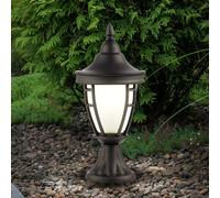 Lampe d'extérieur, lampe de chemin, lampadaire, lampe de pied, lampe de terrasse, lampe de jardin, métal noir, IP44 résistant aux intempéries, E27, H 40,5 cm