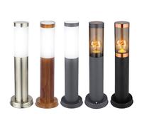 Lampe d'extérieur lampadaire de jardin lampadaire de terrasse en acier inoxydable extérieur, IP44, acier inoxydable 1x LED 7W 630LM 2200K, DxH 7,6x45 cm Braun